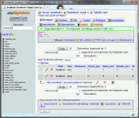 [Screenshot von phpMyAdmin]